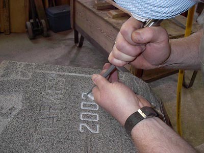 LETTERING AND CARVING OF EXISTING MONUMENTS